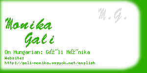 monika gali business card